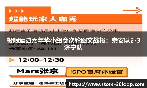 极限运动嘉年华小组赛次轮图文战报：泰安队2-3济宁队